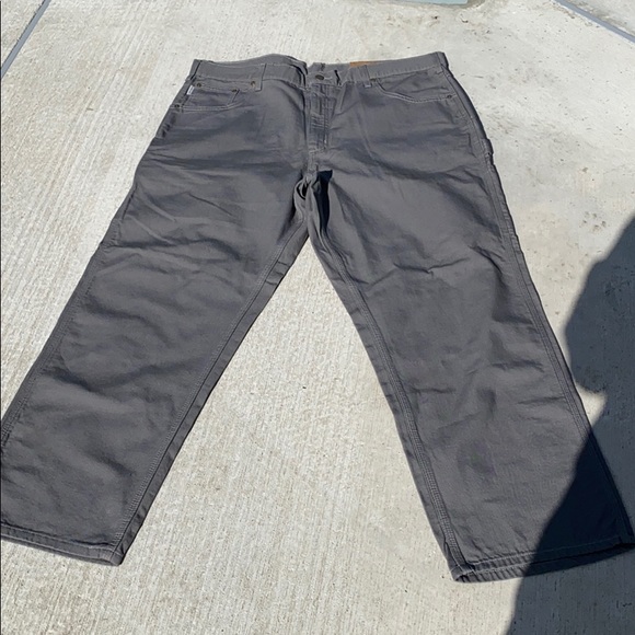 NWT Carhartt 40x 30 Carpenter Pants Gray - Picture 3 of 10